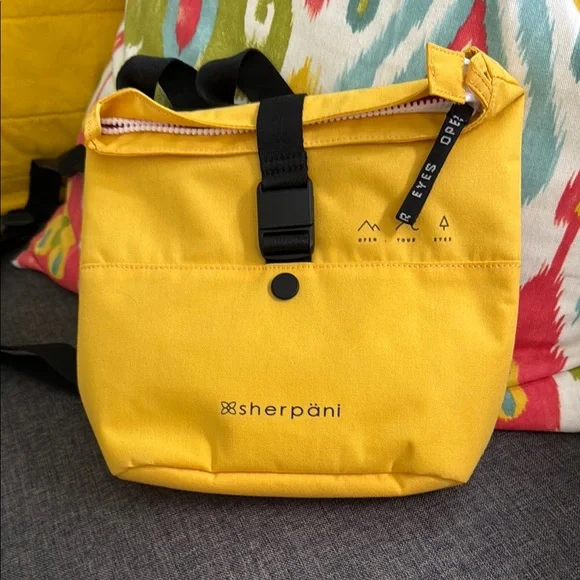 Sherpani Bright Sunny Yellow mini backpack Bag - Picture 1 of 8